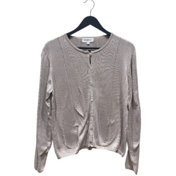 Holt Renfrew Classics cream cardigan size M - Picture 1 of 3